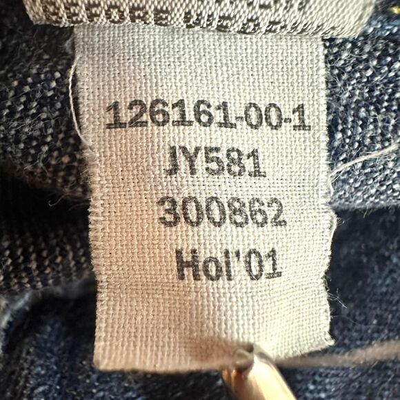 OLD NAVY‎ Y2K 2000s Blue Dark Wash Low Rise Flare Bootcut Jeans Womens 8 Vintage - Picture 8 of 8